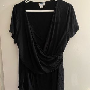 XL Maternity Black Blouse Old Navy